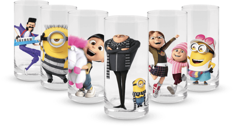 i bicchieri di Cattivissimo Me 3