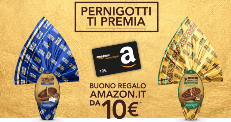 Pernigotti ti premia con buoni sconto Amazon da 10 euro