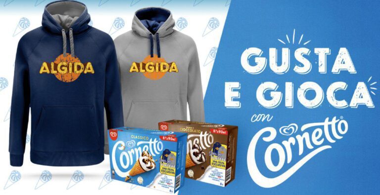 Con Algida vinci 500 felpe esclusive