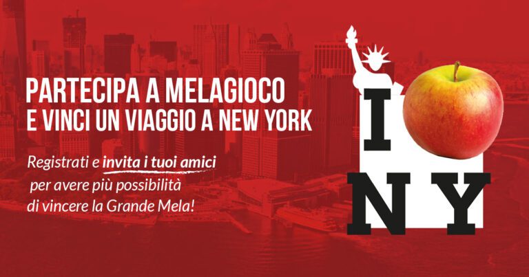 Concorso MelaGioco: vinci un viaggio a New York per due persone