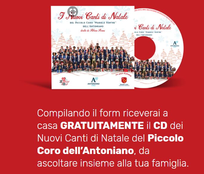 Richiedi gratis il CD de “I Nuovi Canti di Natale” del Coro Antoniano