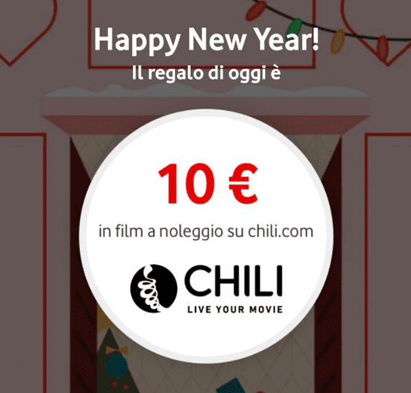 Vodafone Happy New Year: 10 euro per vedere film su Chili