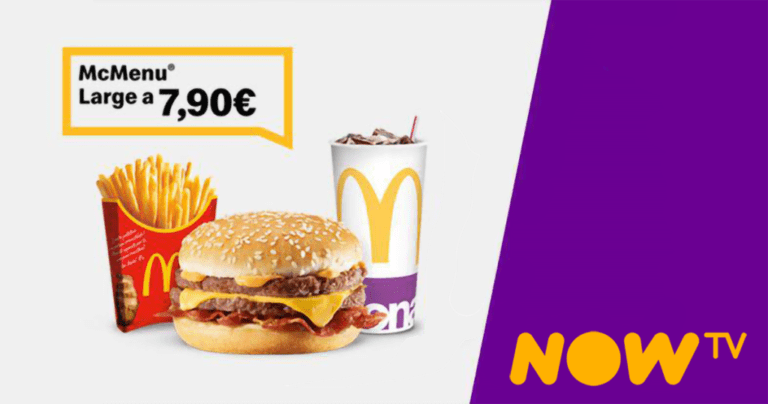 McDonald’s e NOW TV offrono un mese gratis del Ticket Serie TV