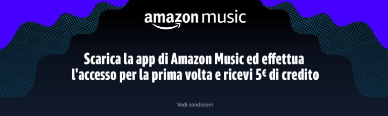 Amazon: ottieni uno sconto di 5€ scaricando l’app di Amazon Music