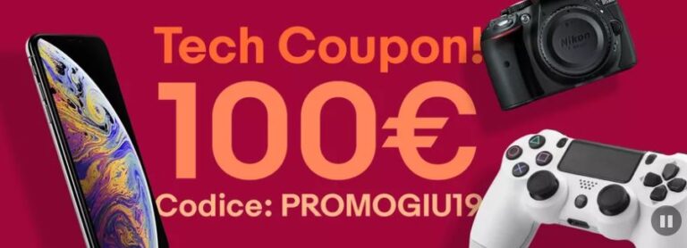 eBay: 10% di sconto su tanti prodotti con il codice PROMOGIU19