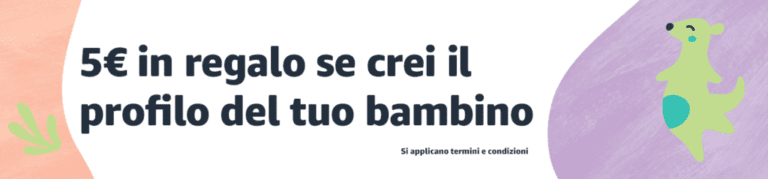 Amazon: ottieni un buono sconto da 5€ creando un profilo bambino!
