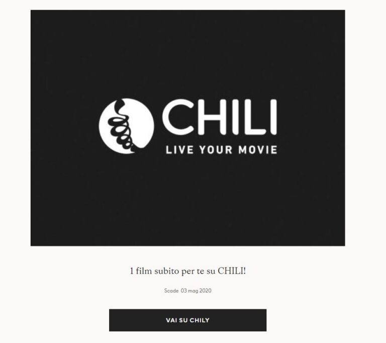 Noleggia gratis un film su Chili con H&M!