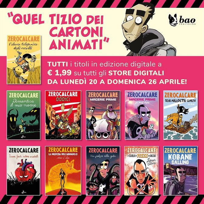 ZEROCALCARE: I suoi fumetti in promozione a 1,99€