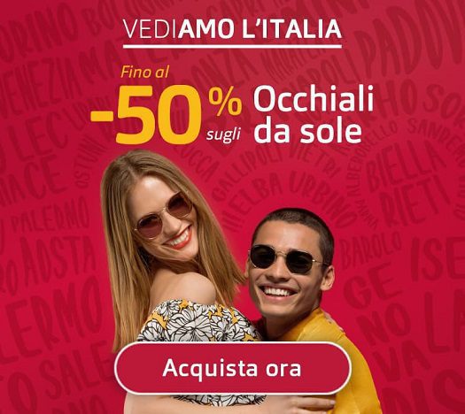 Grand Vision: fino a – 50% sugli occhiali da sole + coupon 10%