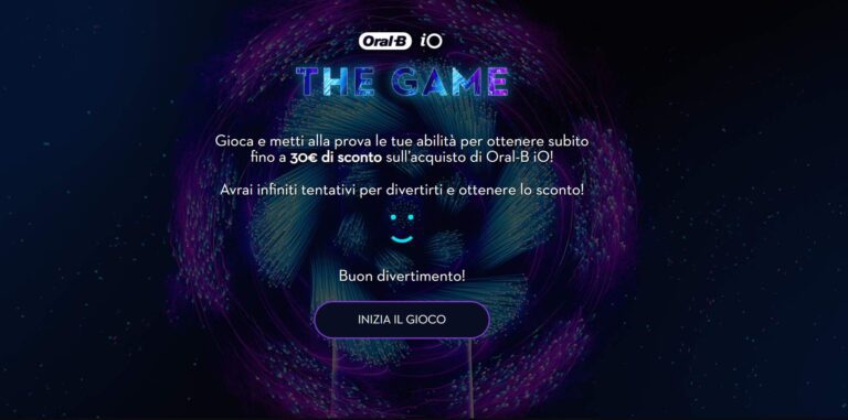 Oral-B Io “The Game”: vinci fino a 30€ di sconto!