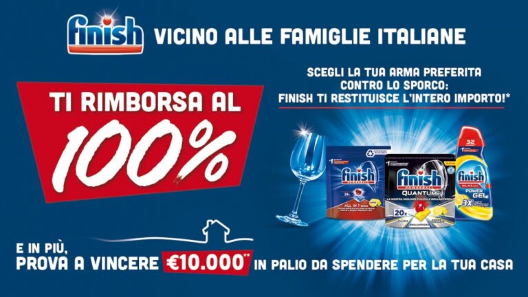Provami gratis Finish: il rimborso del 100% è attivo anche su Amazon!