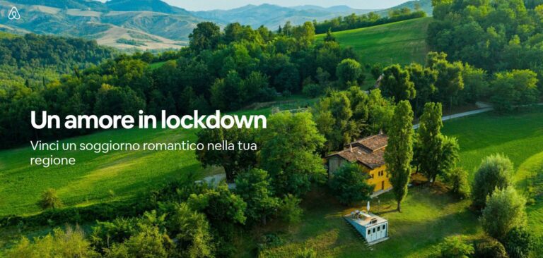 «Un amore in lockdown», il concorso di Airbnb per vincere una vacanza (romanticissima)