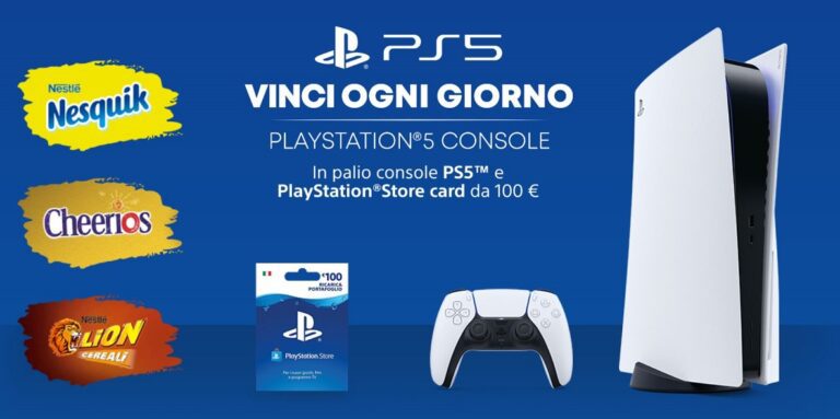 Concorso “Il gusto del divertimento”: con Nesquik vinci Console Playstation 5 + Playstation Store Card da 100€