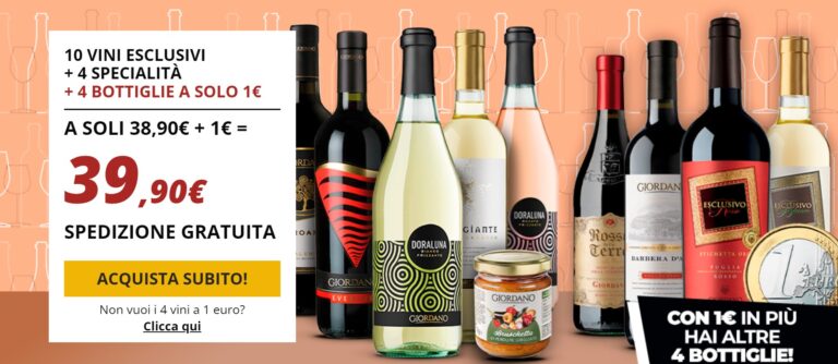 Giordano Vini - 4 vini aggiungendo 1 euro