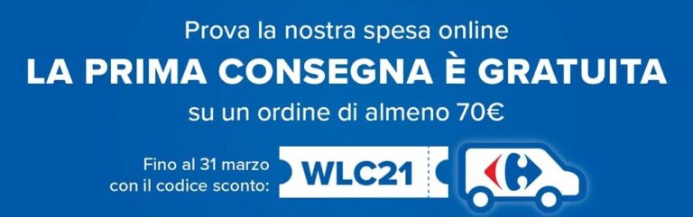 Carrefour “Prima Consegna Gratuita”: il tuo primo ordine online senza spese di spedizione