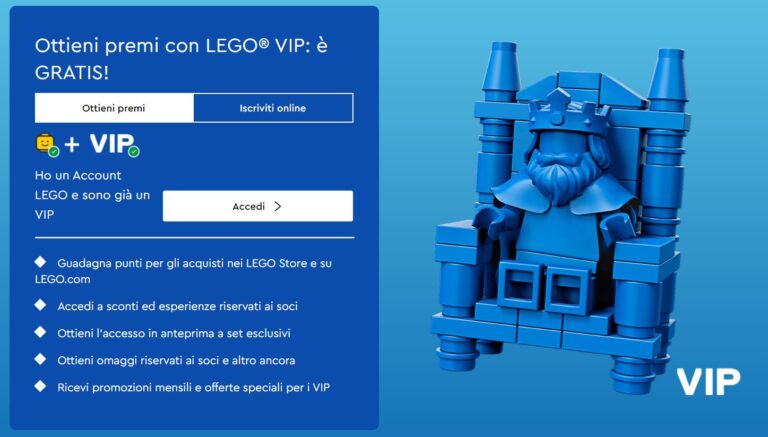 Programma LEGO VIP: come diventare socio e quali sono i vantaggi