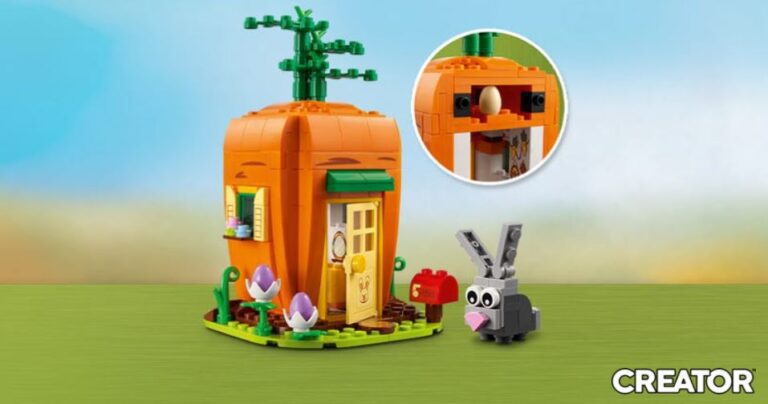 Lego: La casa-carota del coniglietto di Pasqua in OMAGGIO con gli acquisti superiori a 60€