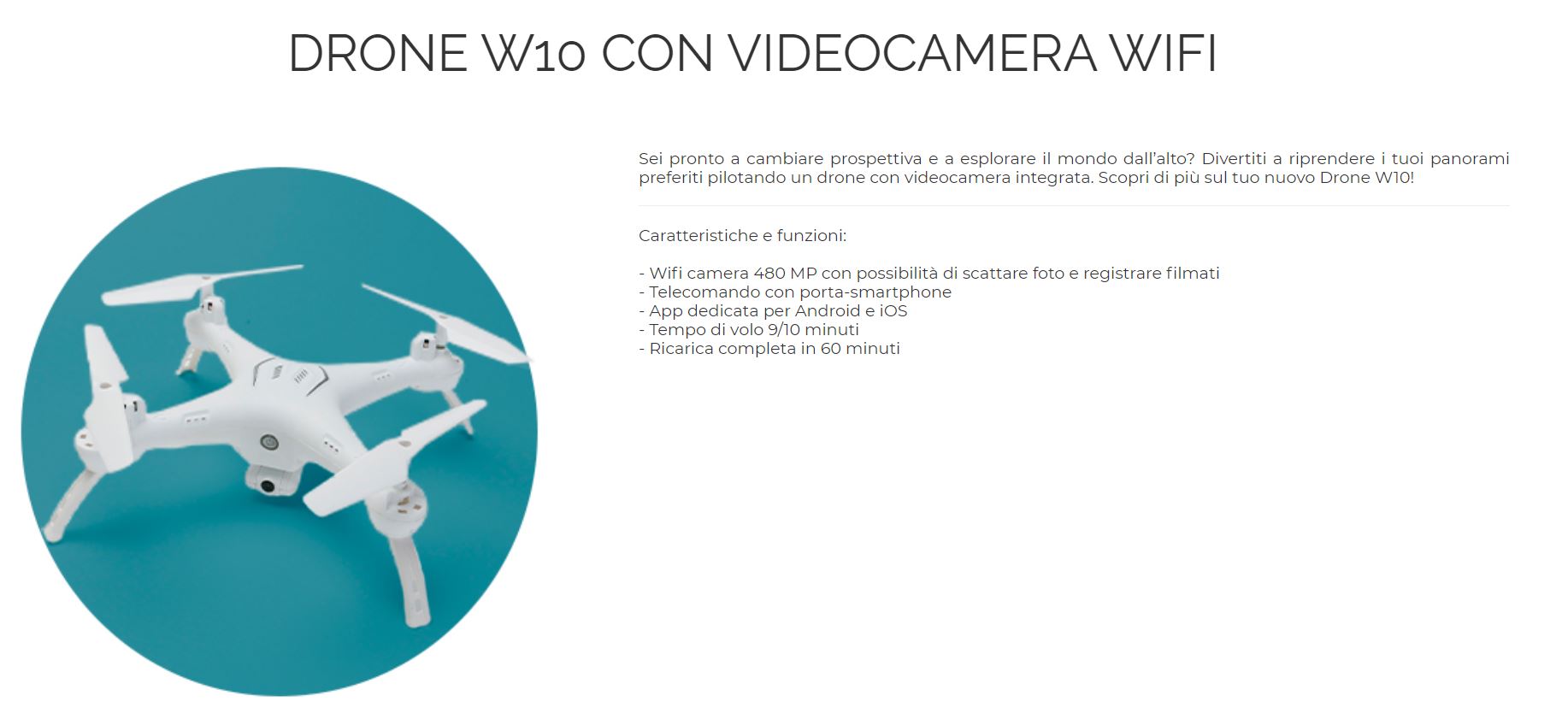 Giordano Vini drone in regalo