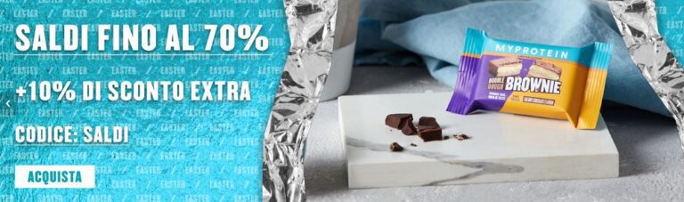 Myprotein: Saldi fino al 70% +10% di sconto Extra