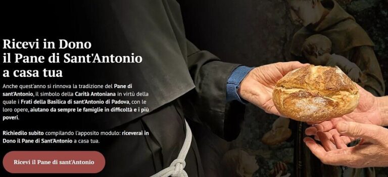 Richiedi gratuitamente il “Pane di Sant’Antonio”