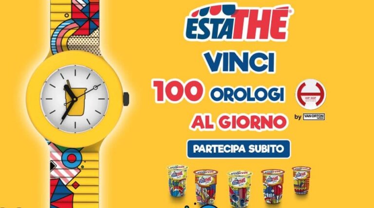 Concorso Estathé Hip Hop 2021: scopri se hai vinto uno dei 100 orologi Hip Hop in palio al giorno