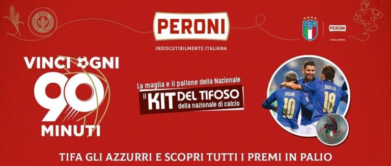 Concorso Peroni “Se ci unisce è Peroni”: vinci maglia + pallone della nazionale