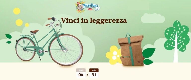 Concorso Mulino Bianco “Vinci in leggerezza”: in palio zaini e biciclette