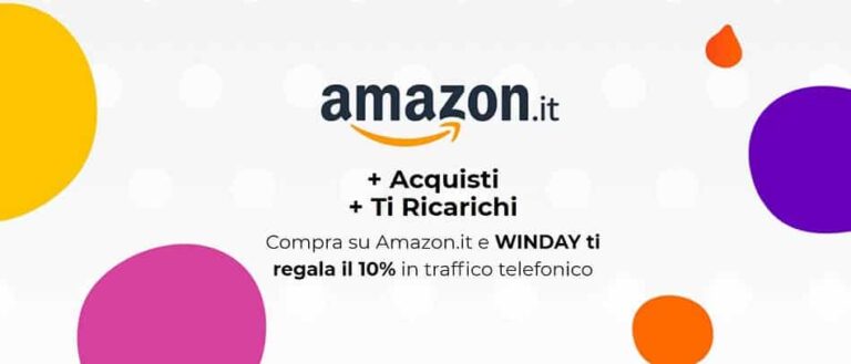 Con WINDAY +Acquisti +Ti Ricarichi comprando su Amazon fino al 30 giugno