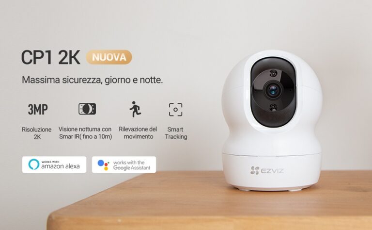 EZVIZ CP1 3MP: La nuovissima telecamera Wi-Fi da interni con risoluzione 2K