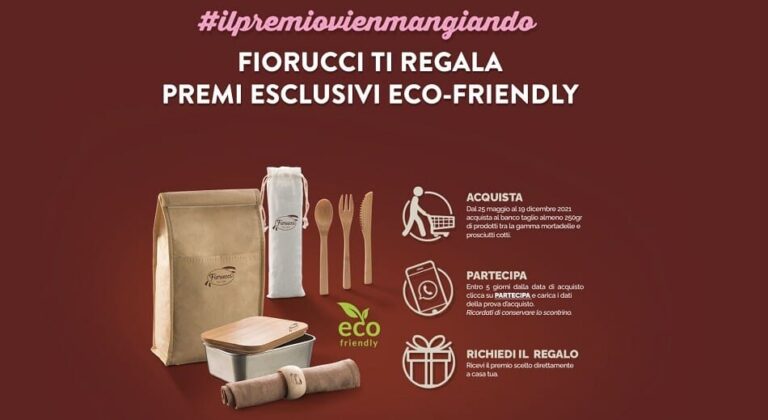 Concorso Fiorucci “Il premio vien mangiando”: ricevi lunch box, set posate, tovaglietta o paperlunch.