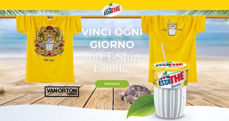 Concorso Estathé: vinci 100 T-shirt Van Orton Design al giorno