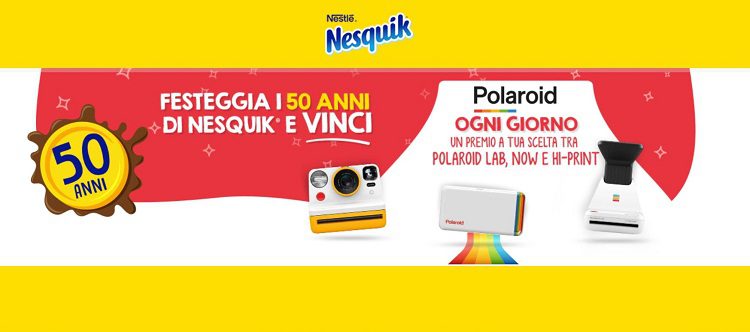 Vinci una polaroid al giorno con il concorso Nesquik