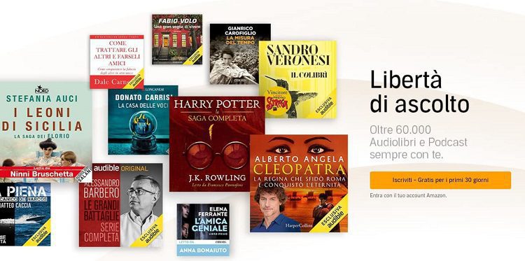 Audible Gratis per 30 giorni