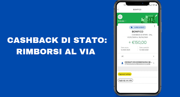 Cashback di Stato: arrivati i primi bonifici sui conti degli italiani