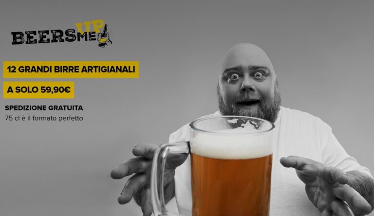 BeersMeUp: 12 birre artigianali a 59,90€ e spedizione gratuita