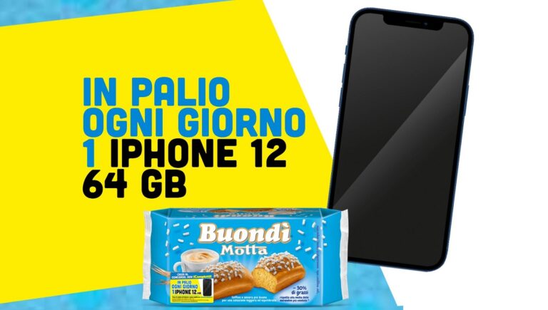 “Credi al Concorso, non iComplotti” Buondì Motta: vinci ogni giorno un iPhone 12 da 64GB