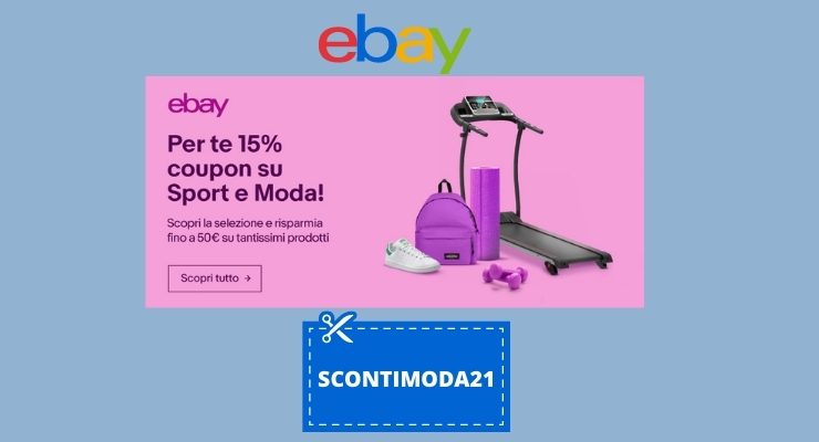 Coupon eBay Moda SCONTIMODA21