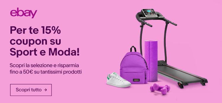 Coupon moda e sport eBay con codice SCONTIMODA21