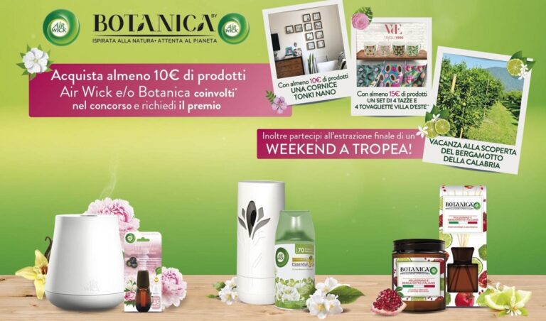“Riempi di natura la tua casa” con Air Wick e vinci premi sicuri come tazze, tovagliette e cornici Tonki Nano