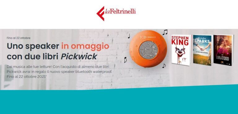 La Feltrinelli e Pickwick: in regola uno speaker Bluetooth