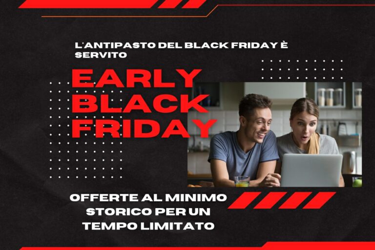 Al via dall’8 novembre l’Early Black Friday 2021, ecco i dettagli