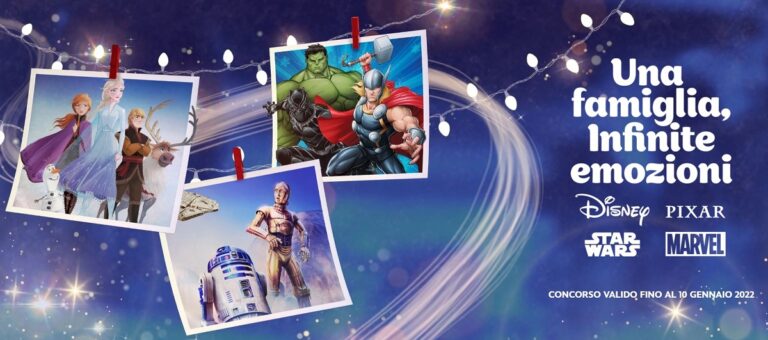 Concorso Disney “una famiglia, infinite emozioni”: in palio viaggi e ricchi premi
