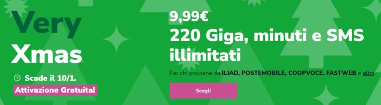 Very Xmas - Offerta di Natale di Very Mobile