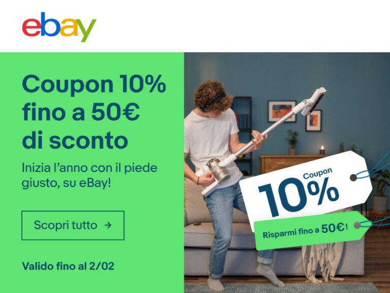 Coupon ebay 10% gennaio 2022