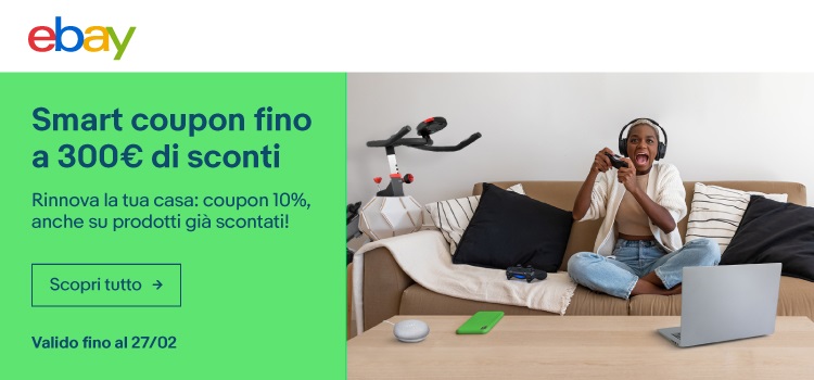 Coupon SMARTHOME22 eBay: sconto 10%