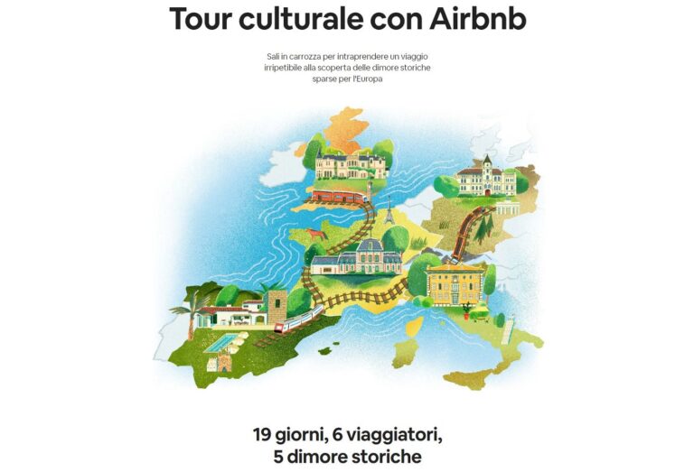AirBnB ti regala l’Europa: vinci un viaggio in treno nelle più belle dimore storiche