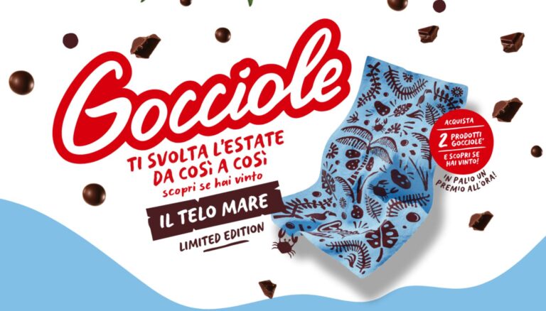 Vinci con Gocciole e Coop un telo mare