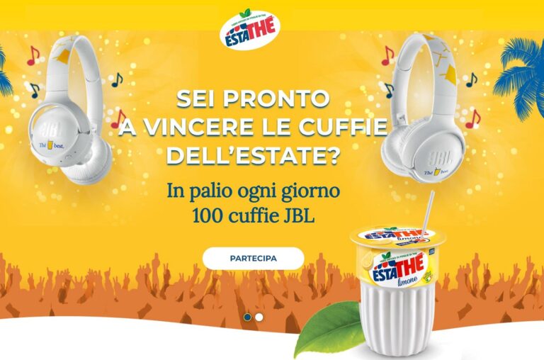 Con Estathé vinci cuffie JBL 2022