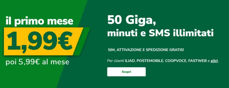 Very Mobile - Offerta primo mese
