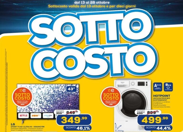 Sottocosto Euronics: il meglio della tecnologia con risparmi da capogiro